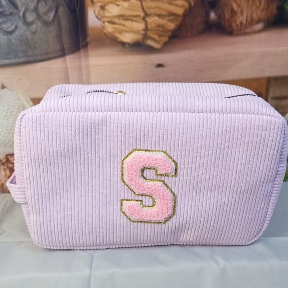 💩 Corduroy 'S' Cosmetic Bag